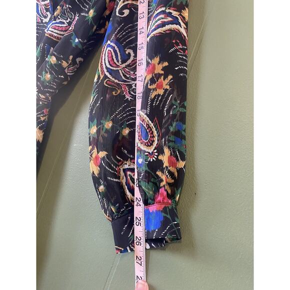 LA FEE MARABOUTEE Dress Womens Size EU 38 Bohemian Prairie Peasant Multicolr - Picture 11 of 14